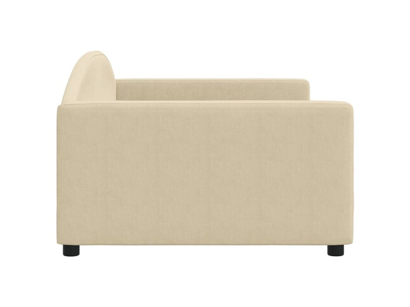  Lit simple- lit adulte -  lit de repos crème 100x200 cm tissu  - Conforama C