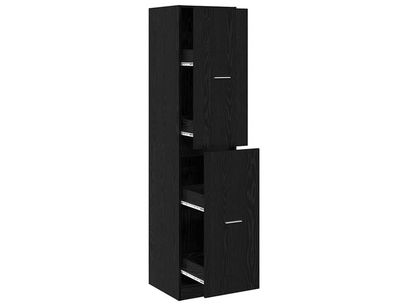  Meuble de rangemenrt, cabinet de pharmacie chêne noir 40 x 41 x 174.5 cm  - Conforama A