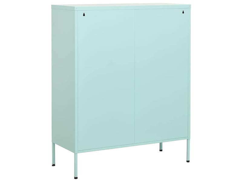  Armoire de rangement, rangement bureau vert menthe 80x35x101,5 cm acier shl7634  - Conforama D