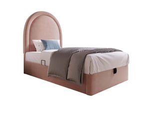 Lit coffre 90x200 cm VIVRYN   coloris rose