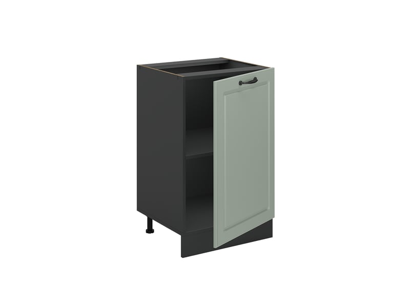  Vicco meuble bas de cuisine, mint campagneanthracite, 50cm plan de travail anthracite  - Conforama E