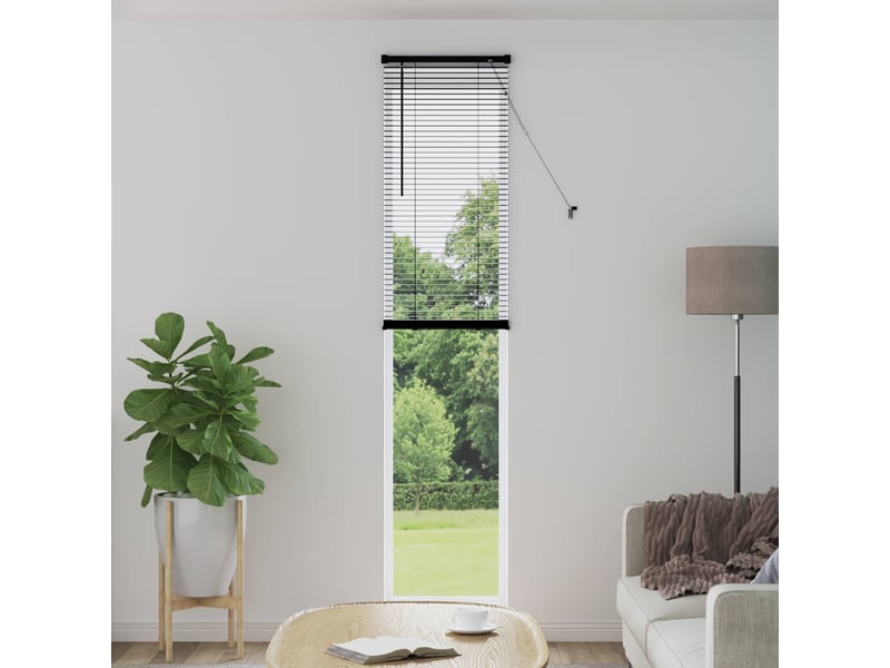  Store vénitien, store de fenêtre noir 213 x 50 cm 25 mm pvc cf48145  - Conforama B