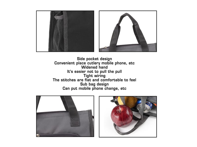 Sac réfrigéré isolant sac d'épicerie isolant réutilisable portable pour voyage randon - réf. Szpb827668jjzj - Conforama E