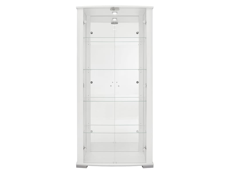 Vitrine avec serrure STELLA 2 coloris blanc - Conforama A