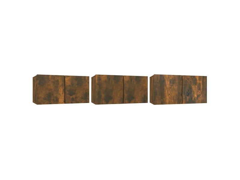  Ensemble de meubles tv 5 pcs chêne fumé bois d'ingénierie shl81796  - Conforama E