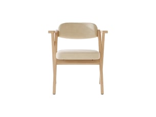 Lot de 6 chaises pliantes en bois massif avec coussins en velours beige, idéales pour salle à manger ou café