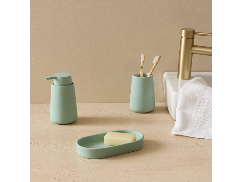  Plateau colorama ovale 11x19,3cm vert céladon COLORAMA - Conforama B