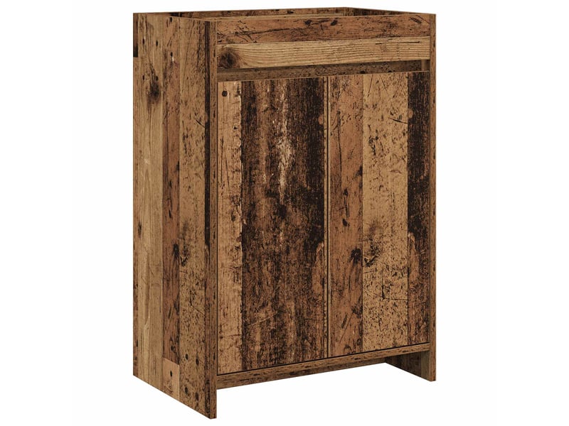  Meuble sous lavabo de salle de bain, commode bois ancien shl7776  - Conforama A