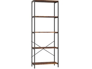 Bibliotheque coloris  marron 5 étagère(s) <strong>MIVRAY </strong> <strong></strong> - 79 cm x 161 cm