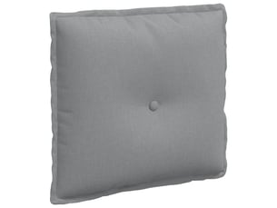 Coussin de dos, coussin de dossier gris clair 50 x 19 x 45 cm tissu cf54672