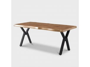 Table de salle à manger rectangulaire avec pieds en métal gala