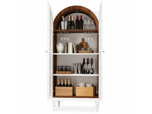 Vitrine coloris bicolore 3 étagère(s) <strong>MEULVA</strong> <strong></strong> - 76 cmx165 cm