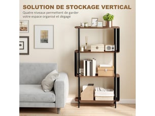 Etagère 80 cm coloris marron