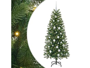 Sapin de noël artificiel, arbre de noël vert 150 cm pe et pvc shl3502