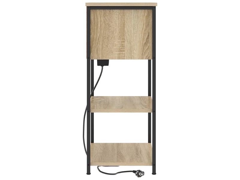  Table de chevet - cabinet de chevet - table de nuit chêne sonoma 55 x 31 x 76 cm  - Conforama E