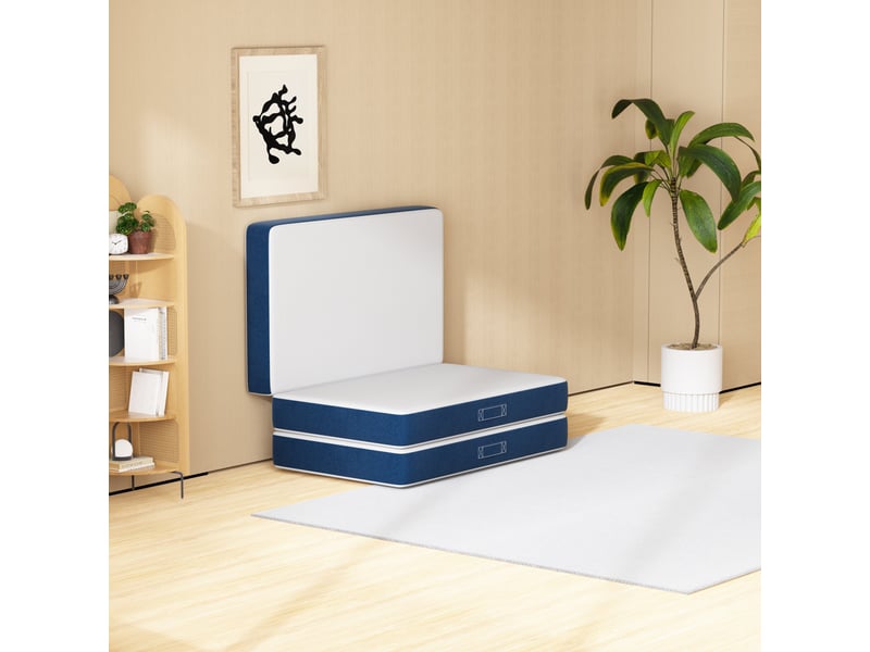  Matelas pliant en trois parties de 120 x 195 cm, mousse épaissie de 15 cm, housse de matelas amovible  - Conforama E