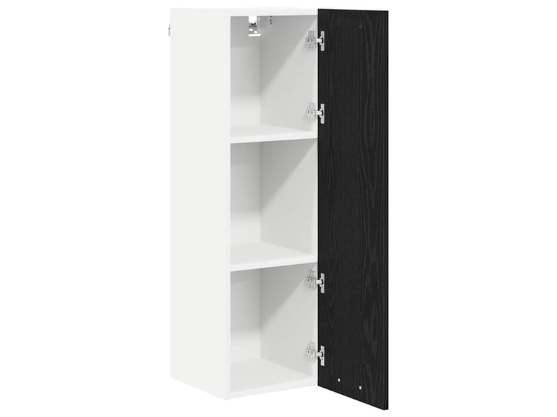 Meuble de rangement cuisine, armoire suspendue chêne noir 30x31x100cm bois d'ingénierie - Conforama E