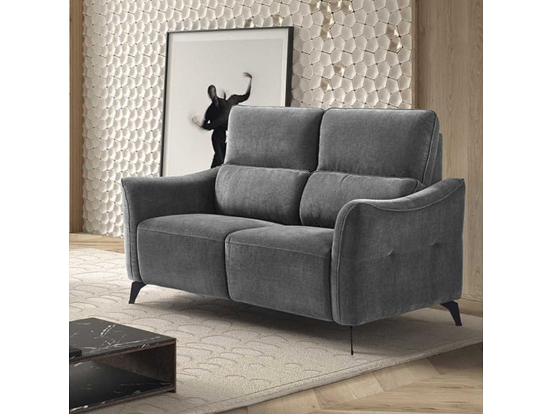  Canapé 2 places fixe tissu waterproof gris - garios GARIOS - Conforama B