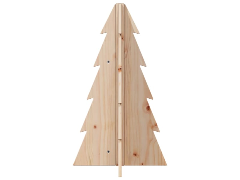  Arbre de noël, sapin de noël en bois pour décoration 69,5cm bois massif de pin  - Conforama D