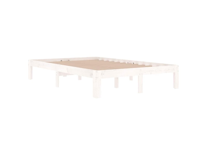 Lit double- lit adulte -  cadre de lit sans matelas blanc 120x190 cm  - Conforama B