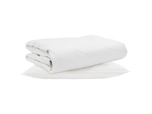 Duvet d'été simple avec oreiller 2 pcs - couette blanc plume de canard