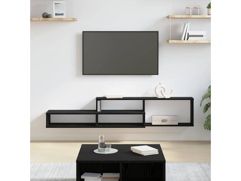  Meuble tv - supportmuralpourtv 150x25x28,5cm bois d'ingénierie  - Conforama B