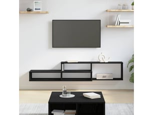 Meuble tv coloris noir 150 cm <strong></strong>  <strong></strong>