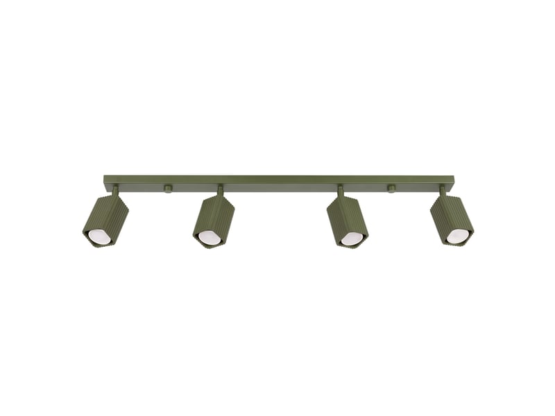  Plafonnier rayo 4l vert olive aluminium moderne 16.5x81x6cm SL.3181 - Conforama A