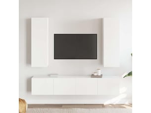 Meuble tv coloris blanc  <strong></strong>  <strong></strong>