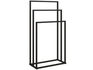 Porte-serviettes - velours - noir