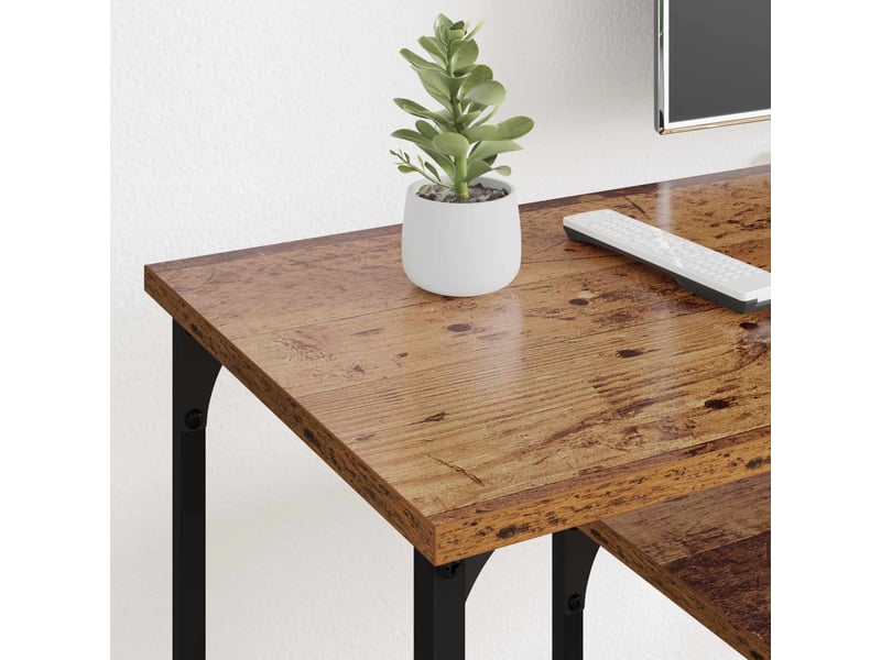 Meuble tv - banc tv - meuble de rangement bois ancien 102 x 35 x 45,5 cm  - Conforama D
