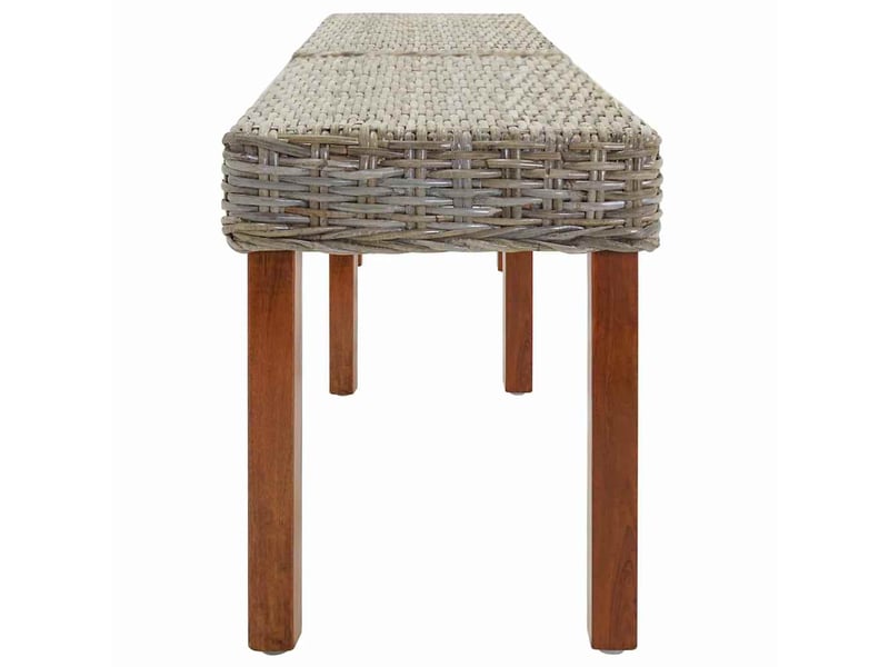 Banc d'entrée, banc d'intérieur naturel 160x35x45 cm bois de mangue massif - Conforama C