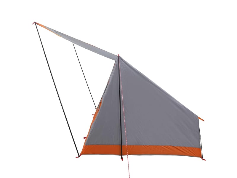  Tente de camping 4 personne gris et orange taffetas imperméable shl32958  - Conforama E