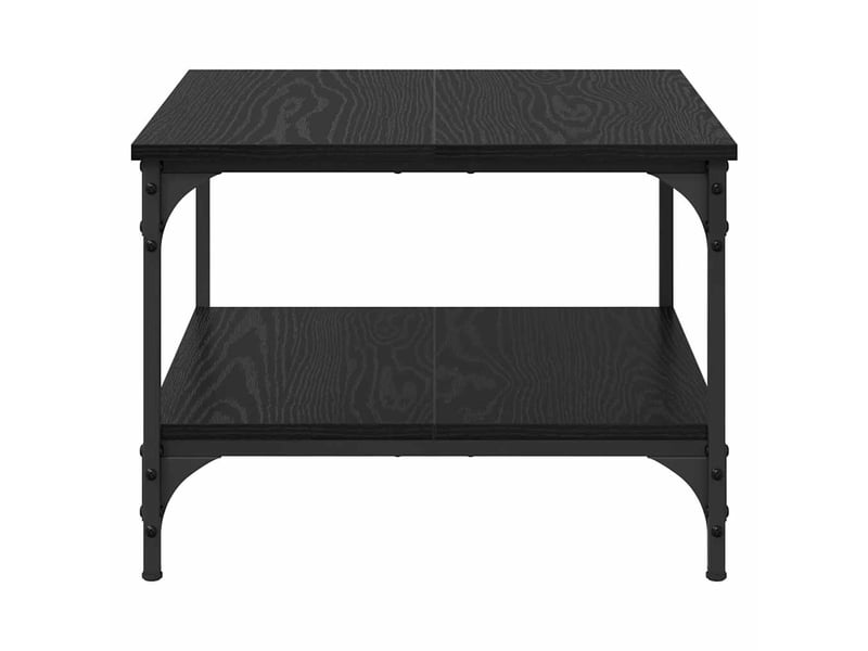Table de chevet - table basse chêne noir 55 x 55 x 40 cm bois d'ingénierie - Conforama E