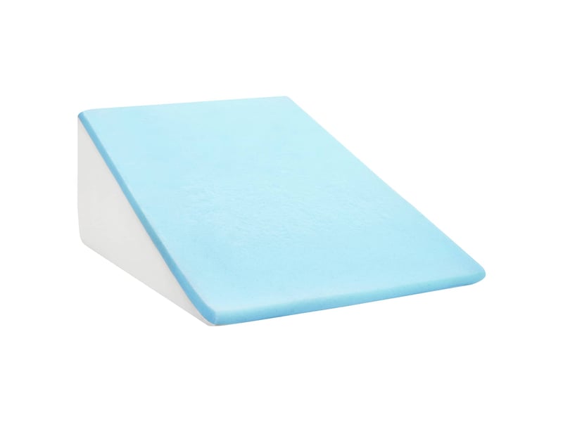  Coussin pour les jambes, oreiller 60 x 50 x 30 cm doux gris cf56580  - Conforama C