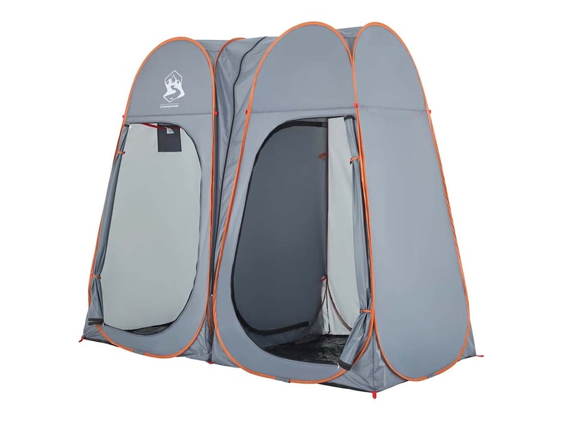  Tente d'intimité gris et orange escamotable imperméable shl59303  - Conforama C