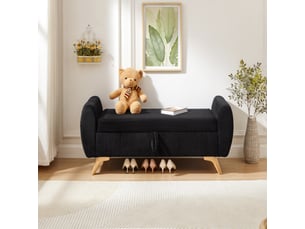 Banquette lit convertible couchage Quotidien <strong></strong> <strong></strong> noir