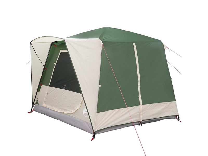Tente de camping 5 personnes 5 personne vert et blanc - Conforama D