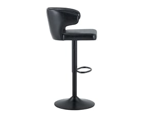 tabouret de bar assise réglable en hauteur <strong>HAUSS SPOLE</strong> - noir hauteur d'assise 85 cm vendu Par paire