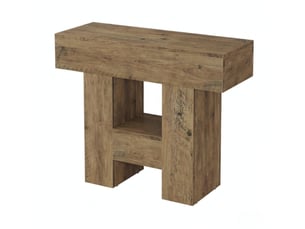 Table d’appoint 80x30x50 cm rangement ouvert mdf marron