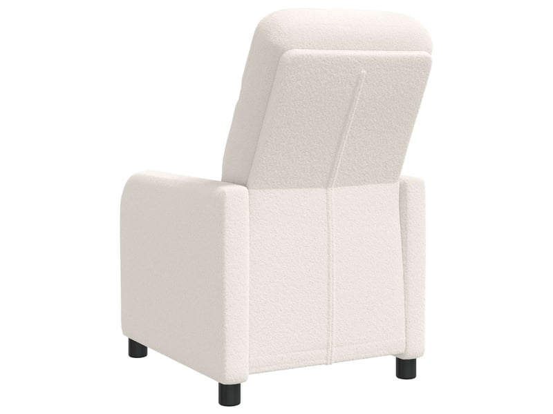  Vidaxl fauteuil inclinable crème bouclé  - Conforama E
