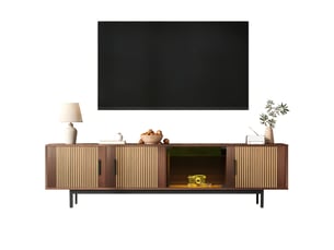 Meuble tv coloris marron 200 cm OKWISH  