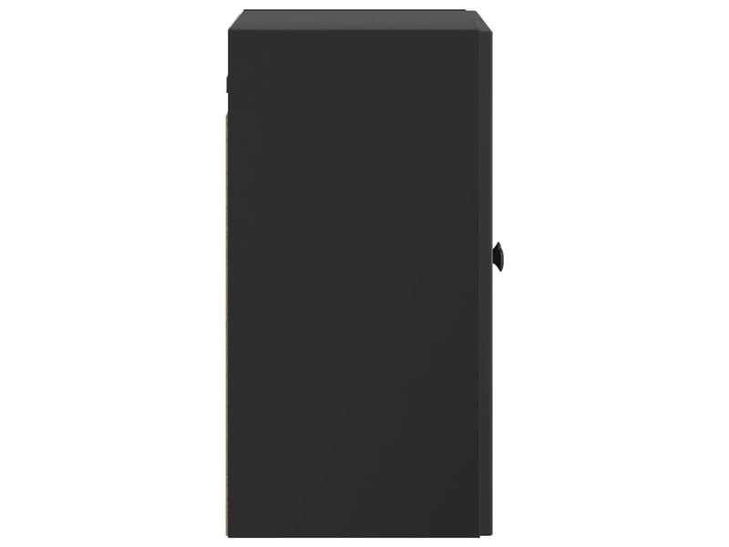  Armoire murale salon, meuble de rangement noir 59 x 31 x 60 cm bois d'ingénierie shl6020  - Conforama E