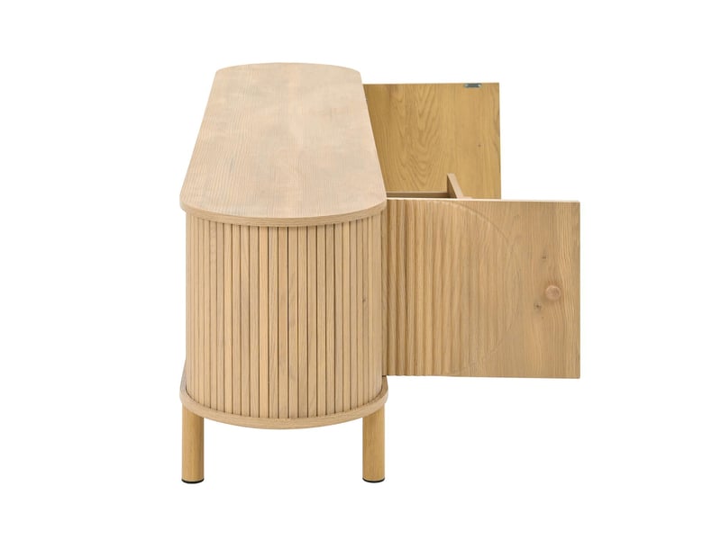 Ensemble meuble tv et table basse relevable mdf naturel 175x36x41 et 110x55x40 cm - pangivo - Conforama D