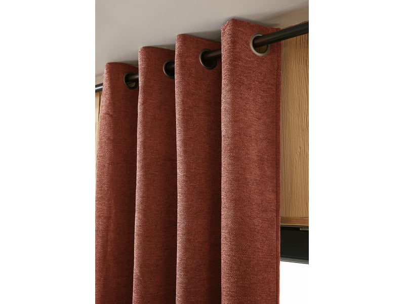  Lot de 2 rideaux 140 x 240 cm blackout total &amp; thermique double polaire gris  - Conforama C