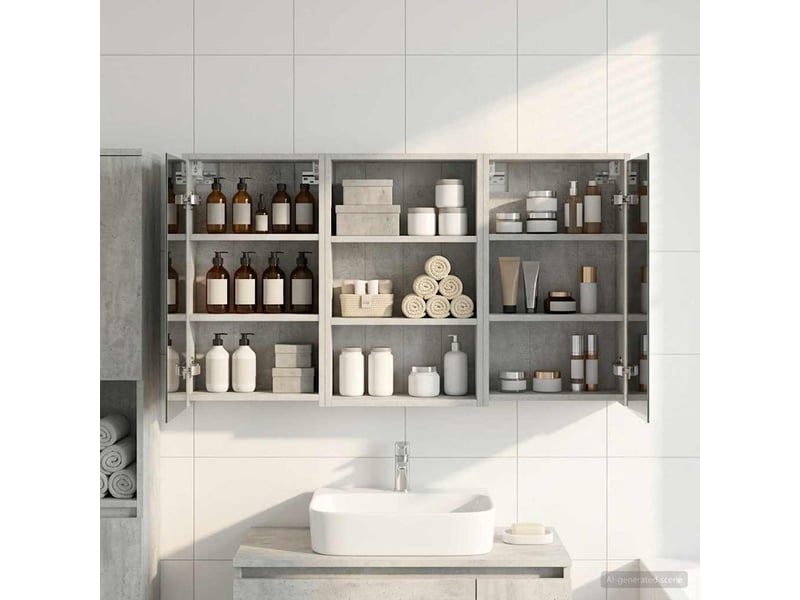  Ensemble de meubles de salle de bain 3 pc 126 x 16 x 62.5 cm cf63663  - Conforama D