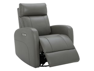 Fauteuil relax électrique <strong>CHITA</strong> 100% Cuir gris