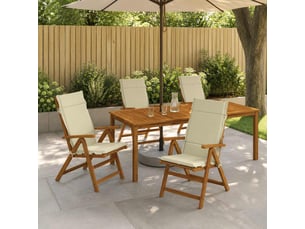Lot de 6 coussins de chaise à dossier haut gemert cf59371