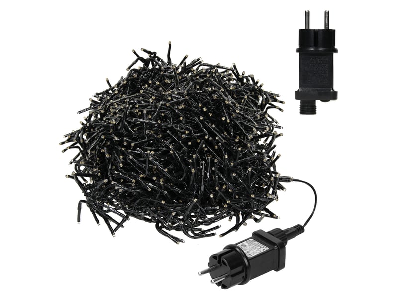  Ecd germany guirlande lumineuse led effet stalactites 7 m, rideau lumineux en grappes, 1032 led blanc chaud, minuterie 8 h, décoration de noël fêtes de intérieur et extérieur, protection ip44 ECD Germany GmbH - Conforama B