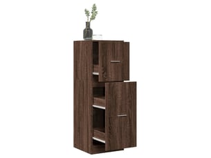 Armoire apothicaire chêne marron 40x41x118 cm bois d'ingénierie